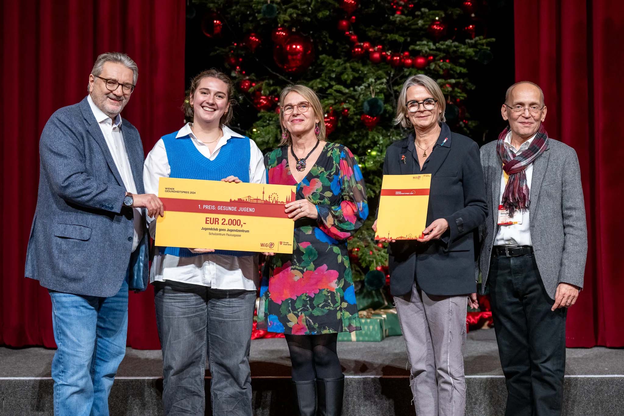 Übergabe der Auszeichnung vom Wiener Gesundheitspreis