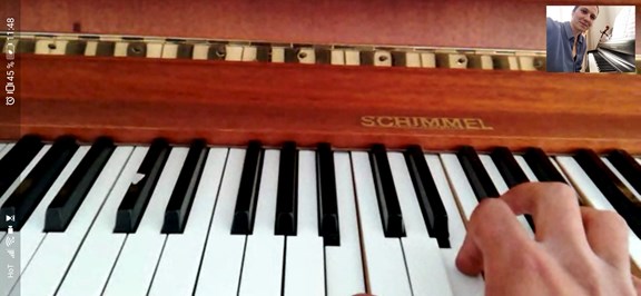 Klavierunterricht über Video